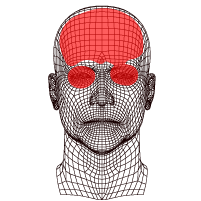 Ilustración dolor de cabeza por glaucoma y descripción